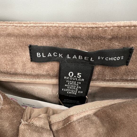 CHICO'S Black Label Velveteen Skinny Leg Pants in Taos Taupe // .5 US 6 - Picture 5 of 13